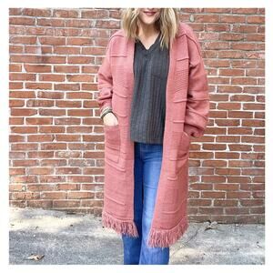 Fringed Long Cardigan